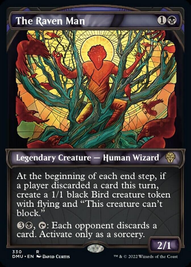 The Raven Man (Showcase Textured) [Dominaria United] MTG Single Magic: The Gathering  | Multizone: Comics And Games
