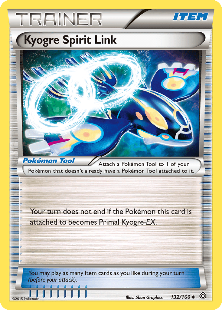 Kyogre Spirit Link (132/160) [XY: Primal Clash] Pokemon Single Pokémon  | Multizone: Comics And Games