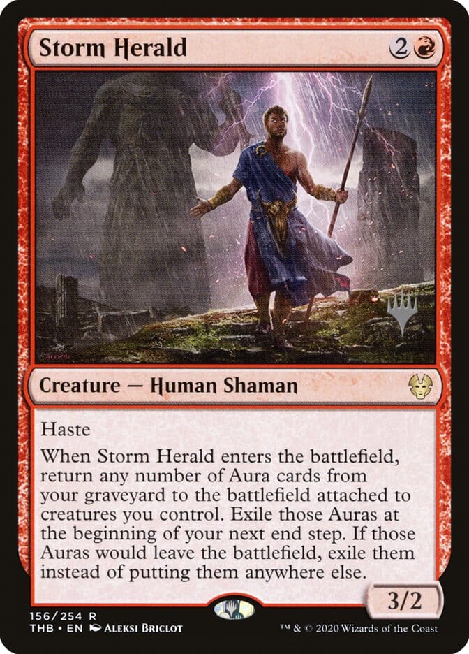 Storm Herald (Promo Pack) [Theros Beyond Death Promos] MTG Single Magic: The Gathering  | Multizone: Comics And Games