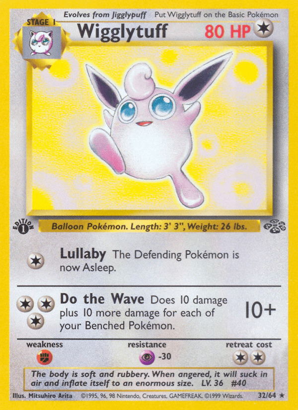 Wigglytuff (32/64) [Jungle 1st Edition] Pokemon Single Pokémon  | Multizone: Comics And Games