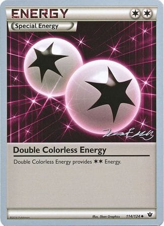 Double Colorless Energy (114/124) (Bebe - Jesper Eriksen) [World Championships 2016] Pokemon Single Pokémon  | Multizone: Comics And Games
