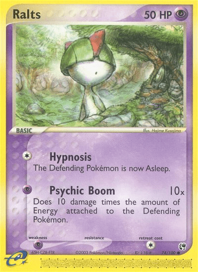 Ralts (74/100) [EX: Sandstorm] Pokemon Single Pokémon  | Multizone: Comics And Games