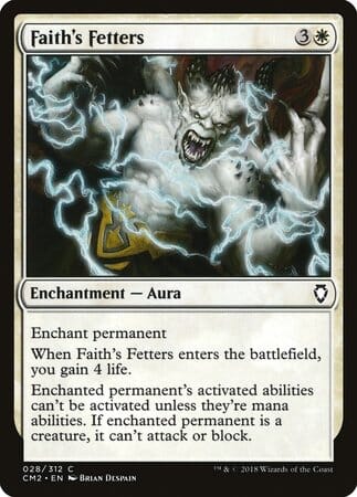 Faith's Fetters [Commander Anthology Volume II] MTG Single Magic: The Gathering  | Multizone: Comics And Games