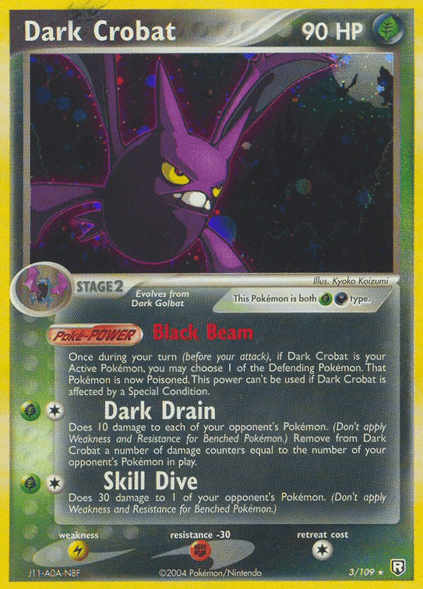 Dark Crobat (3/109) [EX: Team Rocket Returns] Pokemon Single Pokémon  | Multizone: Comics And Games