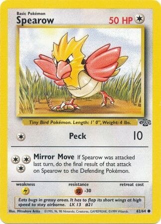 Spearow (62/64) [Jungle Unlimited] Pokemon Single Pokémon  | Multizone: Comics And Games