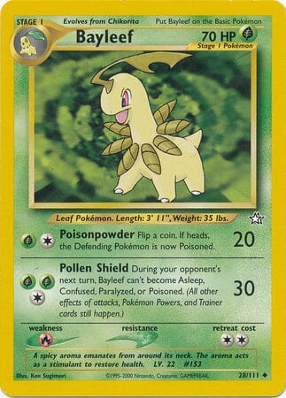 Bayleef (28/111) [Neo Genesis Unlimited] Pokemon Single Pokémon  | Multizone: Comics And Games