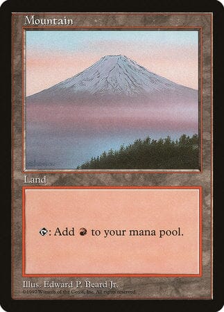 Mountain - Clear Pack (Beard, Jr.) [Asia Pacific Land Program] MTG Single Magic: The Gathering  | Multizone: Comics And Games