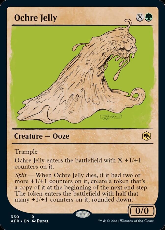 Ochre Jelly (Showcase) [Dungeons & Dragons: Adventures in the Forgotten Realms] MTG Single Magic: The Gathering  | Multizone: Comics And Games