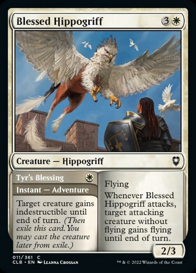 Blessed Hippogriff // Tyr's Blessing [Commander Legends: Battle for Baldur's Gate] MTG Single Magic: The Gathering  | Multizone: Comics And Games