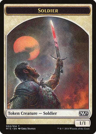 Soldier Token [Magic 2015 Tokens] MTG Single Magic: The Gathering  | Multizone: Comics And Games