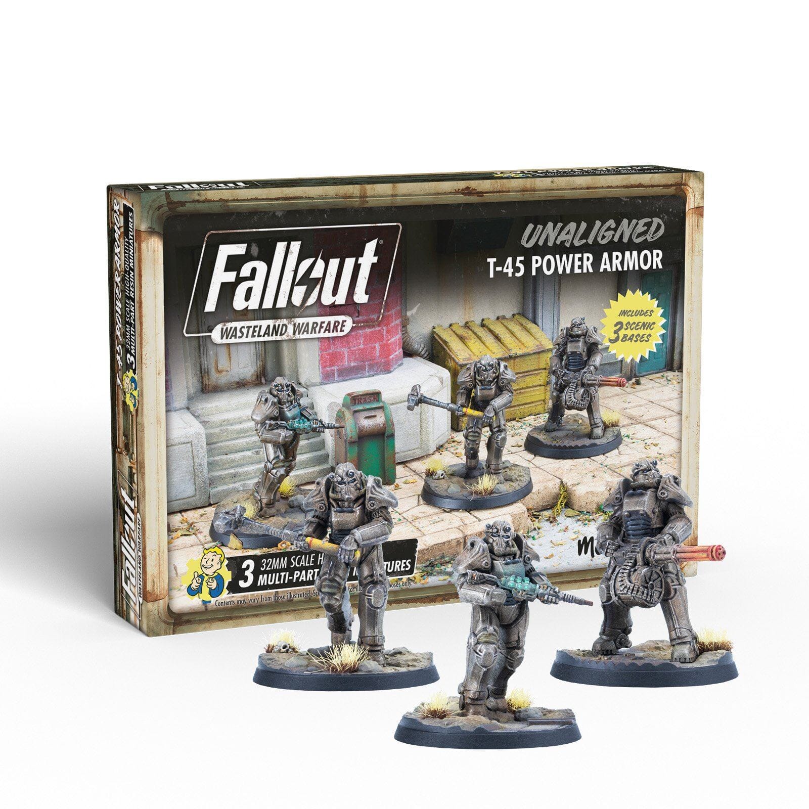 Fallout Wasteland warfare: Unaligned T-45 Power Armor RPG Multizone  | Multizone: Comics And Games