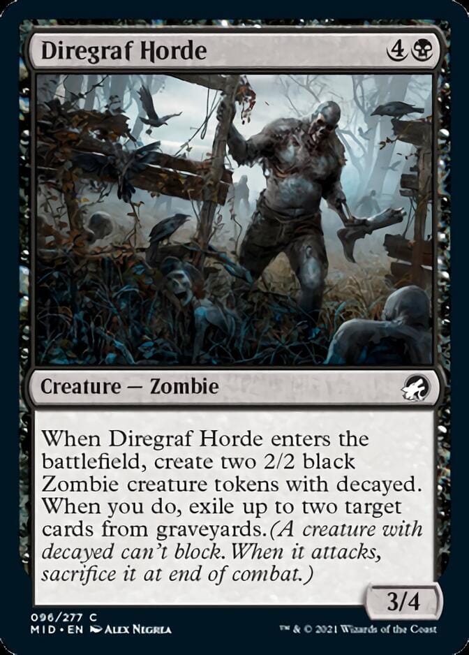 Diregraf Horde [Innistrad: Midnight Hunt] MTG Single Magic: The Gathering  | Multizone: Comics And Games