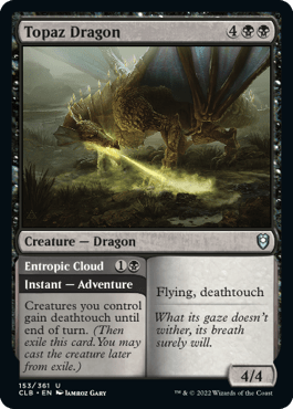 Topaz Dragon // Entropic Cloud [Commander Legends: Battle for Baldur's Gate] MTG Single Magic: The Gathering  | Multizone: Comics And Games