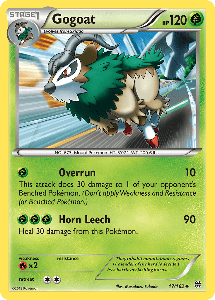 Gogoat (17/162) [XY: BREAKthrough] Pokemon Single Pokémon  | Multizone: Comics And Games