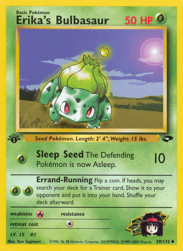 Erika's Bulbasaur (39/132) [Gym Challenge 1st Edition] Pokemon Single Pokémon  | Multizone: Comics And Games