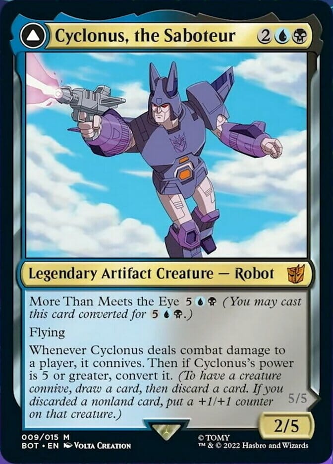 Cyclonus, the Saboteur // Cyclonus, Cybertronian Fighter [Universes Beyond: Transformers] MTG Single Magic: The Gathering  | Multizone: Comics And Games