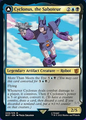 Cyclonus, the Saboteur // Cyclonus, Cybertronian Fighter [Universes Beyond: Transformers] MTG Single Magic: The Gathering  | Multizone: Comics And Games
