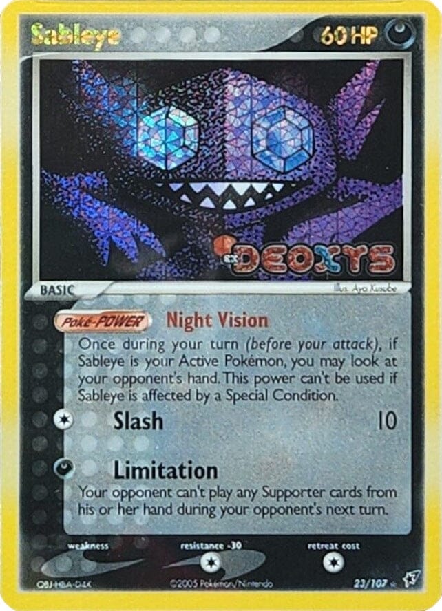 Sableye (23/107) (Stamped) [EX: Deoxys] Pokemon Single Pokémon  | Multizone: Comics And Games
