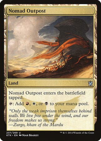 Nomad Outpost [Khans of Tarkir] MTG Single Magic: The Gathering  | Multizone: Comics And Games