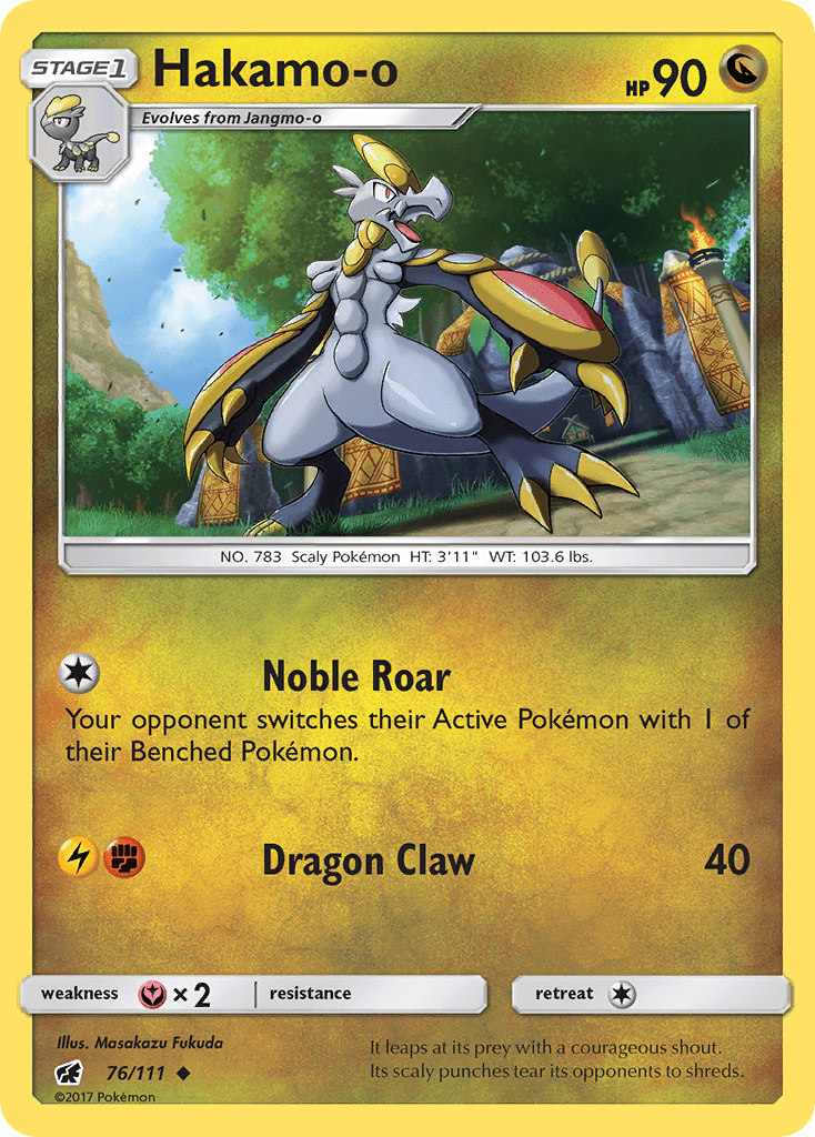 Hakamo-o (76/111) [Sun & Moon: Crimson Invasion] Pokemon Single Pokémon  | Multizone: Comics And Games