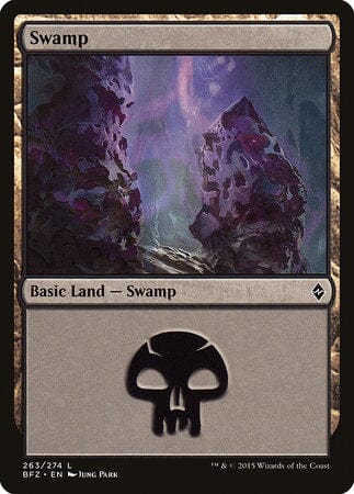 Swamp (263) [Battle for Zendikar] MTG Single Magic: The Gathering  | Multizone: Comics And Games