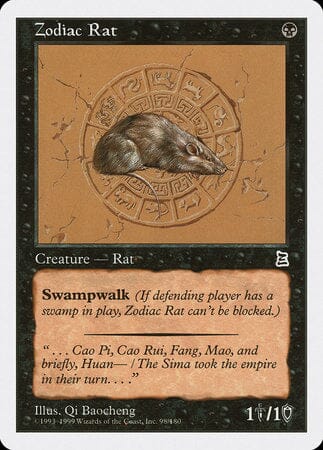Zodiac Rat [Portal Three Kingdoms] MTG Single Magic: The Gathering  | Multizone: Comics And Games