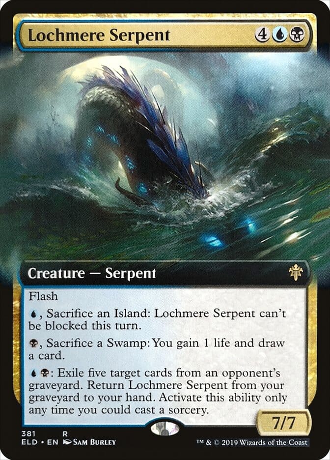 Lochmere Serpent (Extended Art) [Throne of Eldraine] MTG Single Magic: The Gathering  | Multizone: Comics And Games