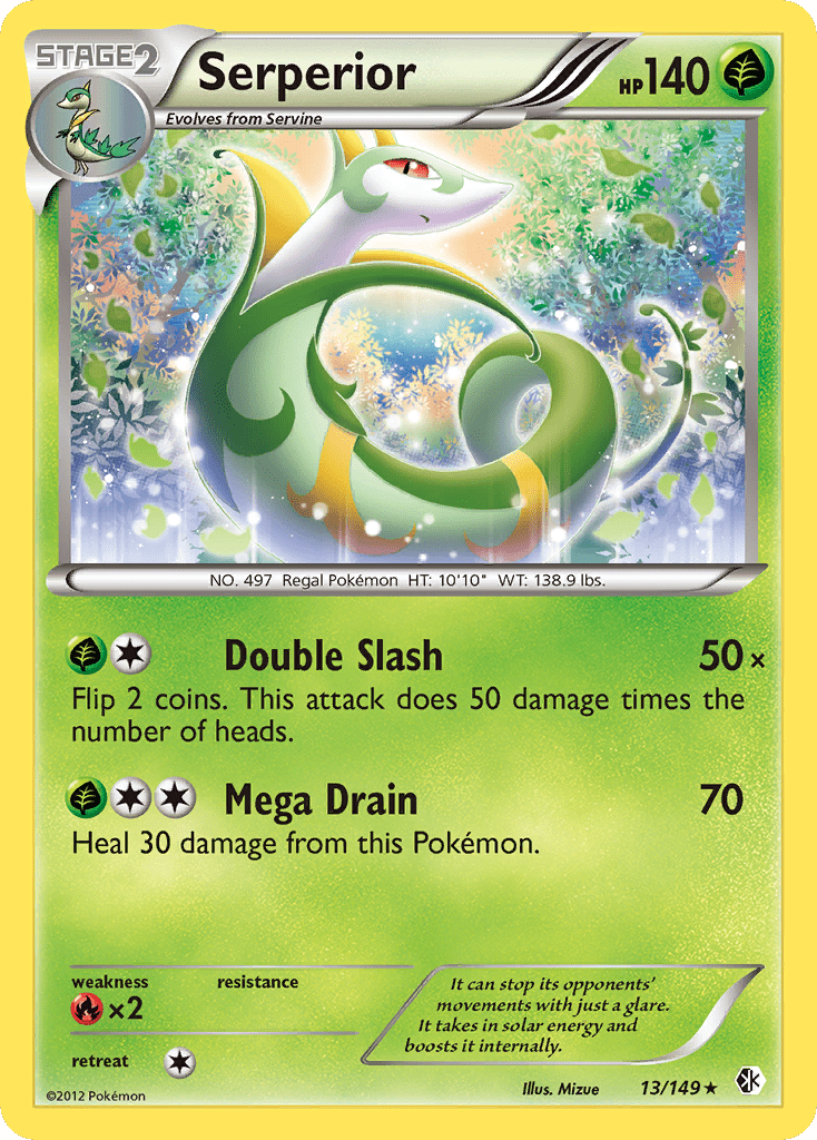 Serperior (13/149) [Black & White: Boundaries Crossed] Pokemon Single Pokémon  | Multizone: Comics And Games