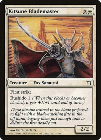 Kitsune Blademaster [Champions of Kamigawa] MTG Single Magic: The Gathering  | Multizone: Comics And Games