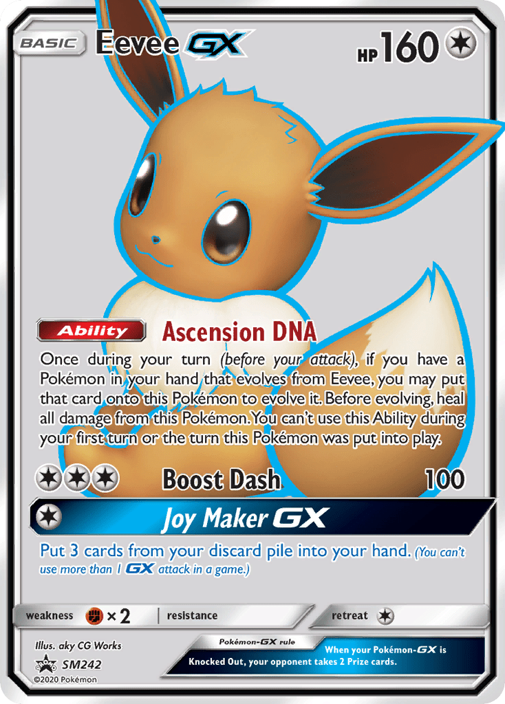 Eevee GX (SM242) [Sun & Moon: Black Star Promos] Pokemon Single Pokémon  | Multizone: Comics And Games