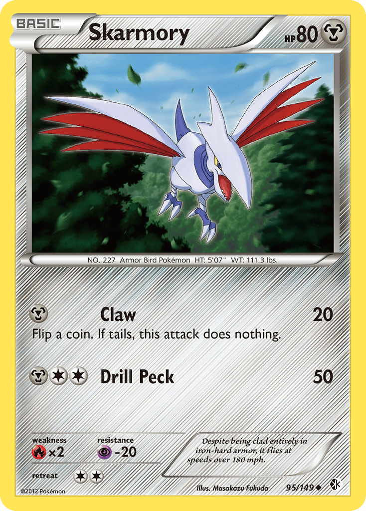 Skarmory (95/149) [Black & White: Boundaries Crossed] Pokemon Single Pokémon  | Multizone: Comics And Games