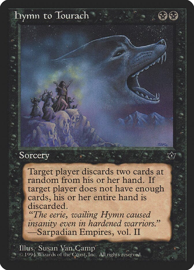 Hymn to Tourach (Susan Van Camp) [Fallen Empires] MTG Single Magic: The Gathering  | Multizone: Comics And Games