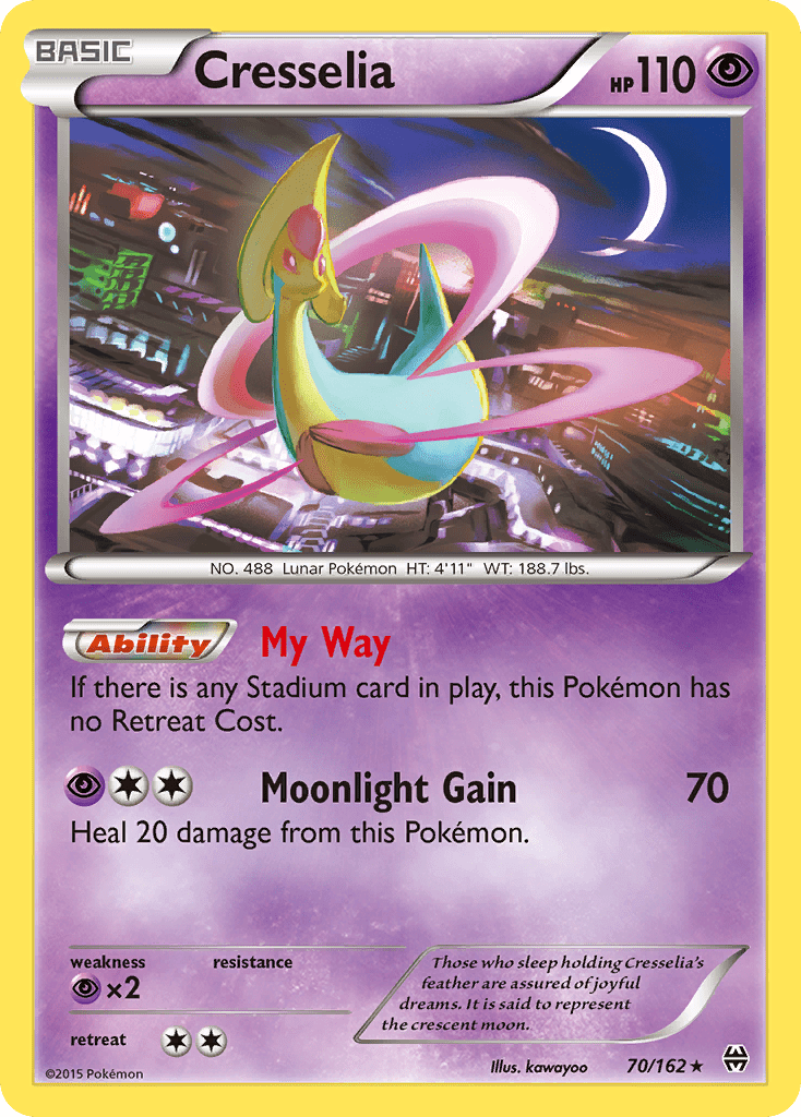 Cresselia (70/162) [XY: BREAKthrough] Pokemon Single Pokémon  | Multizone: Comics And Games