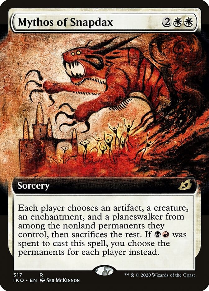 Mythos of Snapdax (Extended Art) [Ikoria: Lair of Behemoths] MTG Single Magic: The Gathering  | Multizone: Comics And Games