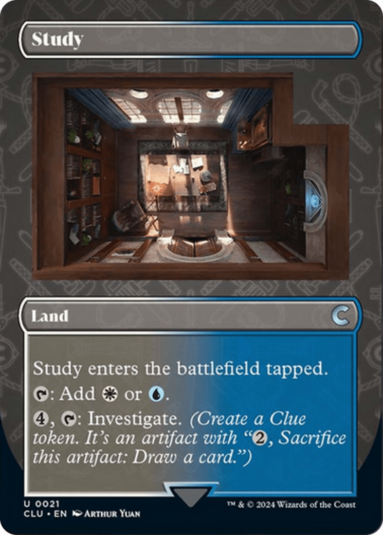 Study (Borderless) [Ravnica: Clue Edition] MTG Single Magic: The Gathering  | Multizone: Comics And Games