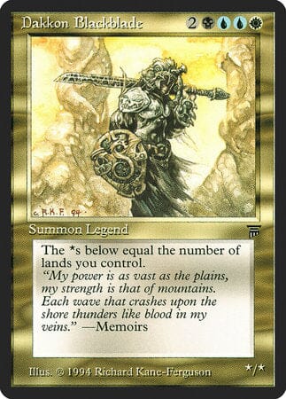 Dakkon Blackblade [Legends] MTG Single Magic: The Gathering  | Multizone: Comics And Games