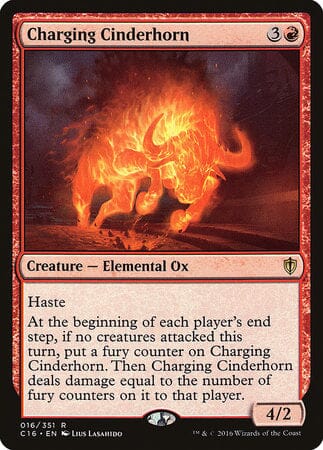 Charging Cinderhorn [Commander 2016] MTG Single Magic: The Gathering  | Multizone: Comics And Games