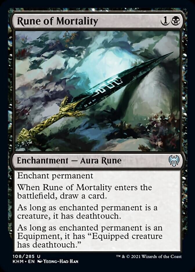 Rune of Mortality [Kaldheim] MTG Single Magic: The Gathering  | Multizone: Comics And Games