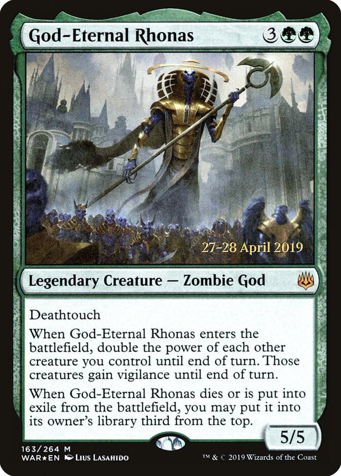 God-Eternal Rhonas [War of the Spark Prerelease Promos] MTG Single Magic: The Gathering  | Multizone: Comics And Games
