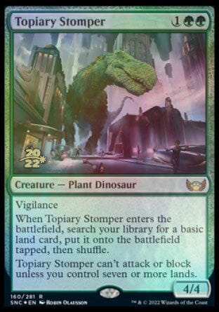 Topiary Stomper [Streets of New Capenna Prerelease Promos] MTG Single Magic: The Gathering  | Multizone: Comics And Games