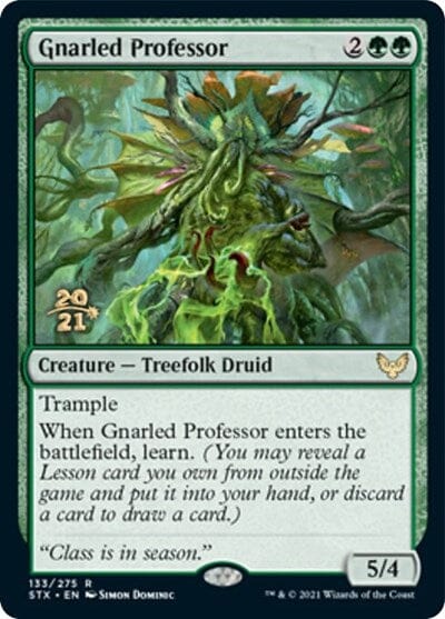 Gnarled Professor [Strixhaven: School of Mages Prerelease Promos] MTG Single Magic: The Gathering  | Multizone: Comics And Games