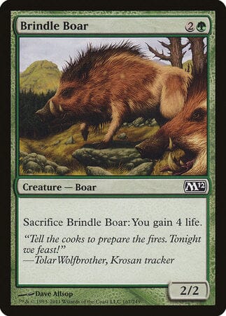 Brindle Boar [Magic 2012] MTG Single Magic: The Gathering  | Multizone: Comics And Games