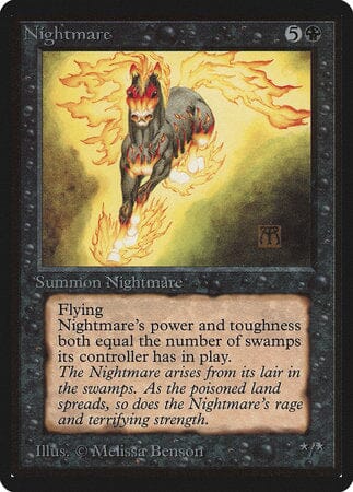 Nightmare [Limited Edition Beta] MTG Single Magic: The Gathering  | Multizone: Comics And Games