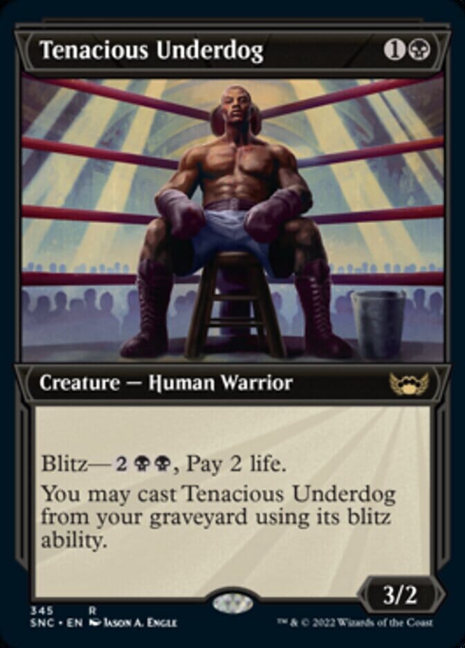 Tenacious Underdog (Showcase Art Deco) [Streets of New Capenna] MTG Single Magic: The Gathering  | Multizone: Comics And Games