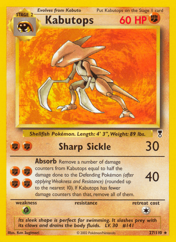 Kabutops (27/110) [Legendary Collection] Pokemon Single Pokémon  | Multizone: Comics And Games
