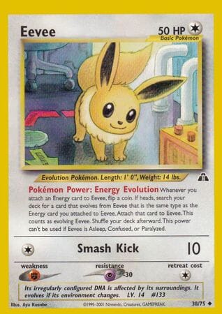 Eevee (38/75) [Neo Discovery Unlimited] Pokemon Single Pokémon  | Multizone: Comics And Games