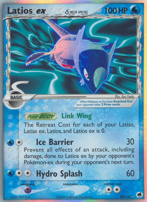 Latios ex (96/101) (Delta Species) [EX: Dragon Frontiers] Pokemon Single Pokémon  | Multizone: Comics And Games