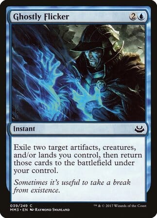 Ghostly Flicker [Modern Masters 2017] MTG Single Magic: The Gathering  | Multizone: Comics And Games