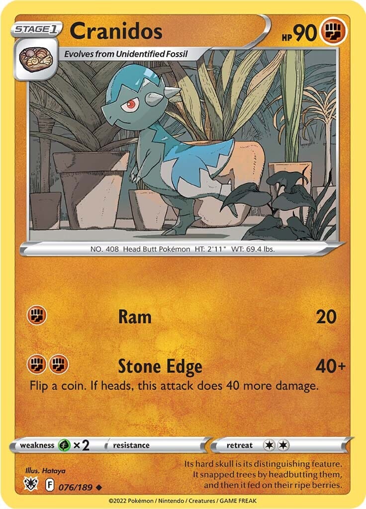Cranidos (076/189) [Sword & Shield: Astral Radiance] Pokemon Single Pokémon  | Multizone: Comics And Games