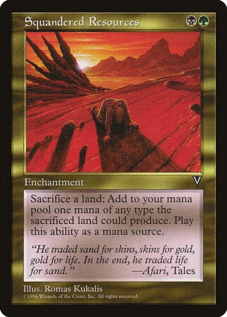 Squandered Resources [Visions] MTG Single Magic: The Gathering  | Multizone: Comics And Games
